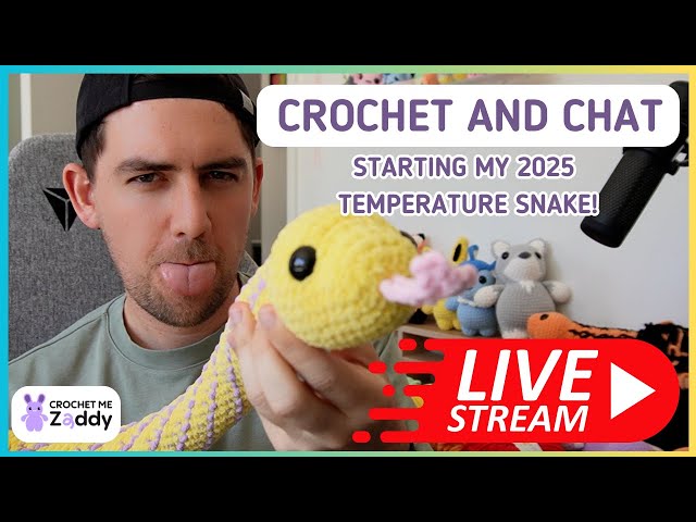 Let’s crochet a temperature snake! CROCHET LIVE 🐍