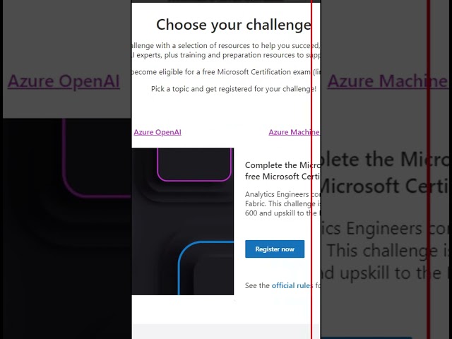 Microsoft Learn AI Skills Challenge | Free Microsoft Certification | Machine Learning #ytshorts