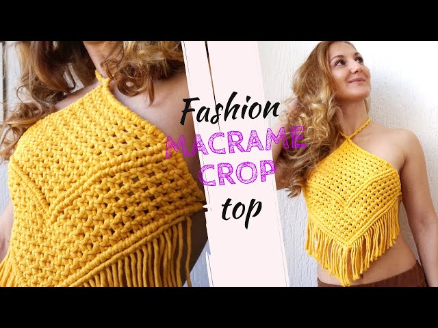 DIY Macrame Halter Top 🌿✨ | Trendy & Elegant Summer Fashion | Easy Tutorial!