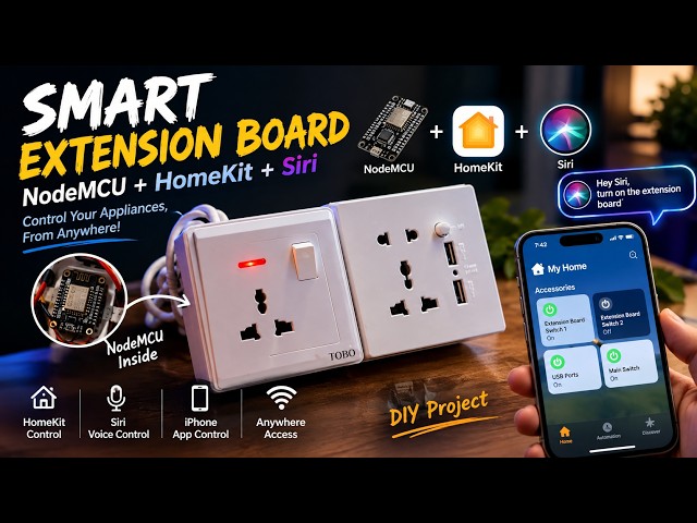 Control Your Extension Board With Siri! | DIY HomeKit Project