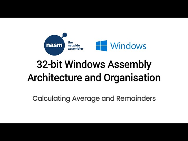 Basic Assembly Math: Computing Averages | Computer Architecture & Organization