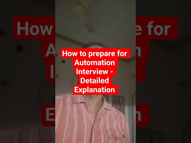 How to prepare for the automation testing interviews? #seleniumwebdriver #interviewpreparation