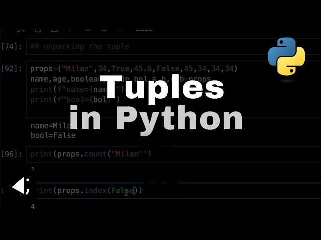 Tuples in Python | Python Tuples | Why Tuples are  Immutable | Python Course  by We Are Engineers