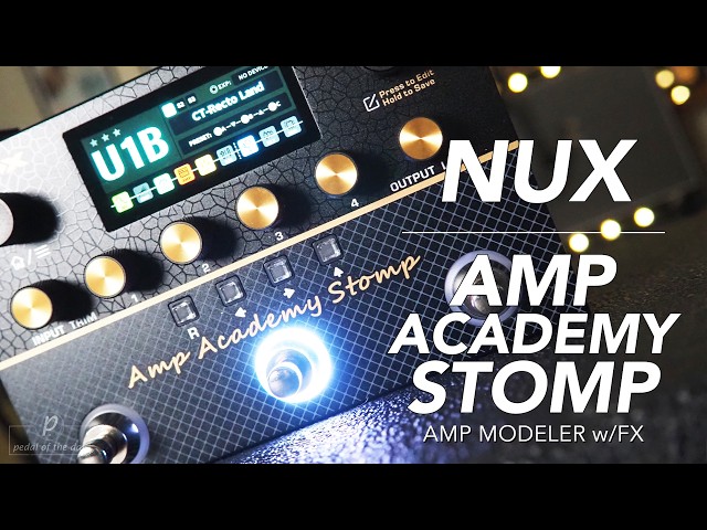 NUX // NMA-3AAP Amp Academy Stomp Compact Amp Modeler (Stereo Demo)