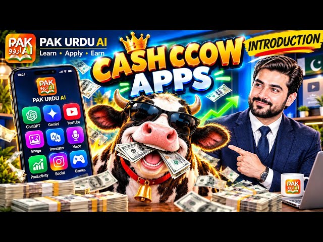 Cash Cow Apps Kya Hain? 🐄 | AI App Building Ka Introduction | Pak Urdu AI