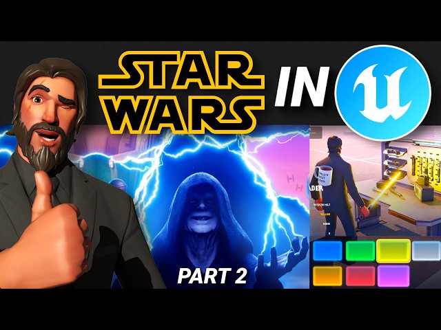 Creating Custom STAR WARS Lightsabers/Force Powers & More in Fortnite Creative/UEFN! (Part 2)