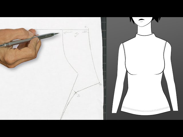 Drafting a Built-up Neckline for Knits