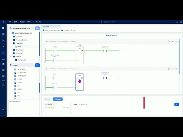 OPEN PLC EDITOR [ MILIK PRODUCTION LINE PART-1 ] PROGRAMMING