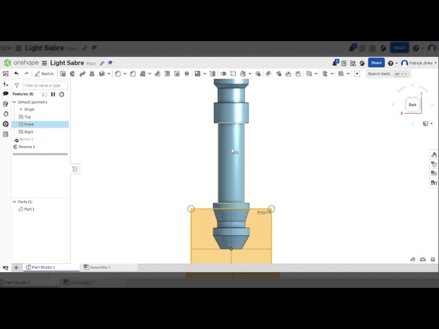 Light Saber on OnShape Tutorial - Part 1