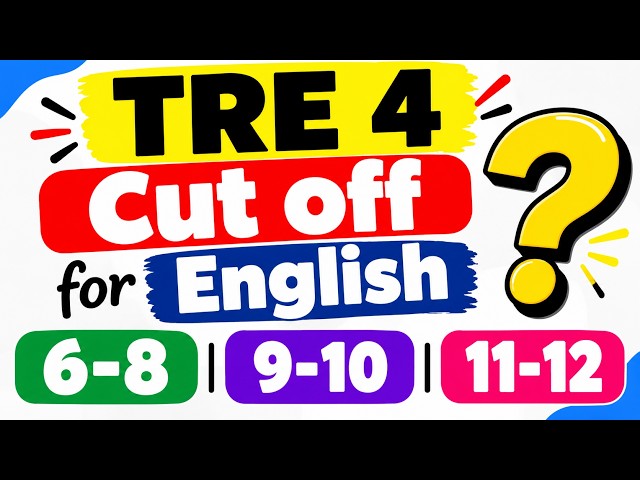 TRE 4.0 Expected Cut Off 2026 🔥 | Class 6–8 | 9–10 | 11–12 #stet2026 #stetenglish
