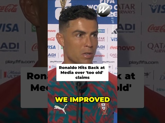Ronaldo's Simple Message After Harsh Media Criticism #shorts