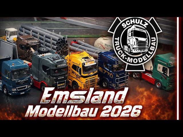 Emsland Modellbau 2026 in Lingen , RC TRUCKS auf dem Parcours