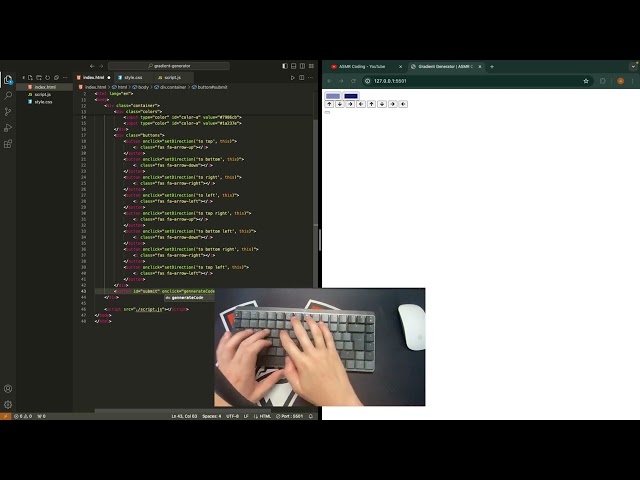 Gradient genrator | ASMR Coding | No talking