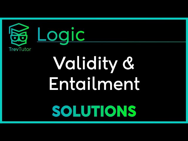 How to determine whether an argument is VALID - Logic