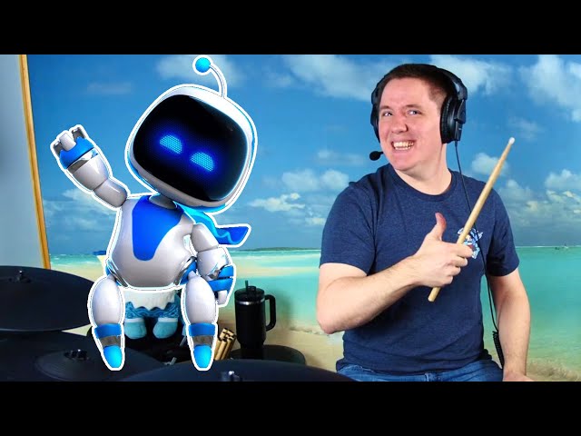 I Am Astro Bot On Drums!