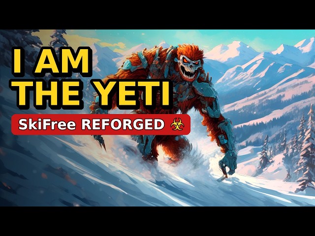 I Remade SkiFree in Vanilla JavaScript — Now I AM the Yeti ☣️ Dev-Log