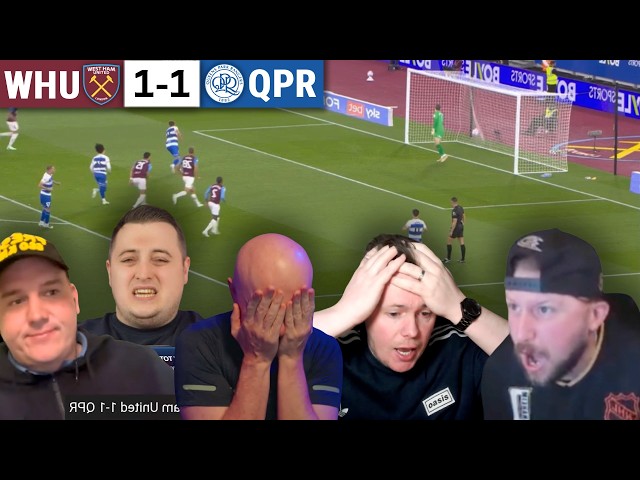 WEST HAM FANS DEVASTATED! 😭 QPR FANS GO WILD AFTER LATE 90+1’ MISSED PENALTY DRAMA! MATCH REACTIONS