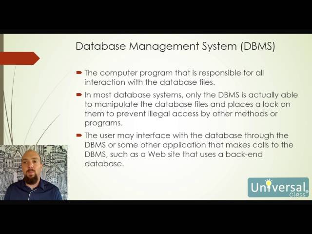 Lesson 1: Introduction to MySQL - UniversalClass MySQL Course