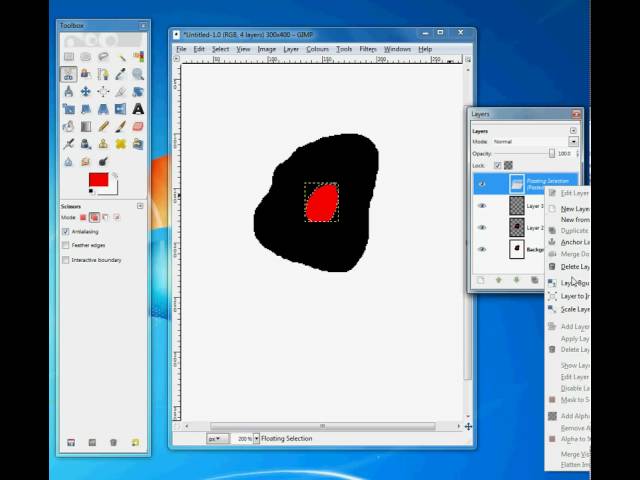 using GIMP final