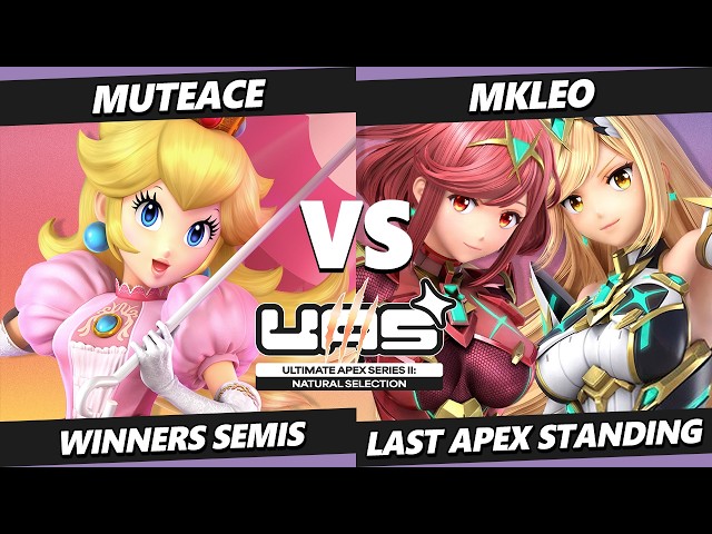 UAS II LAS TOP 8 - MkLeo (Pyra Mythra) Vs. MuteAce (Peach) Smash Ultimate - SSBU