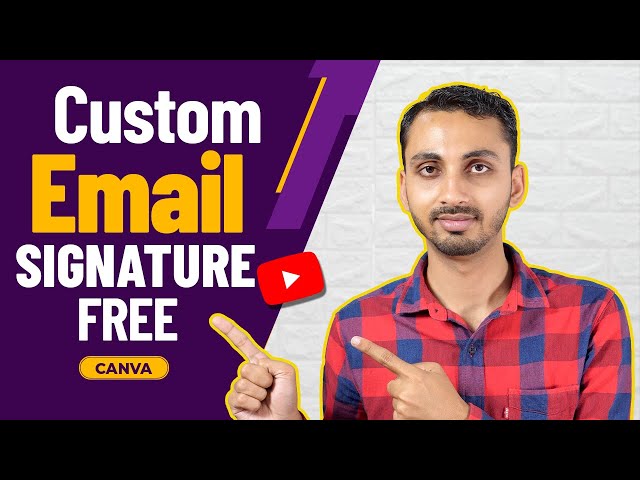 How to Create a Custom Email Signature for FREE in Canva? [Easy Canva Tutorial]