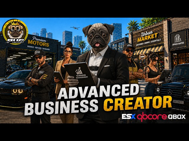 The MOST ADVANCED Jobs/Business Creator 3.0 | [ESX] [QBCore] [QBOX] [FiveM]