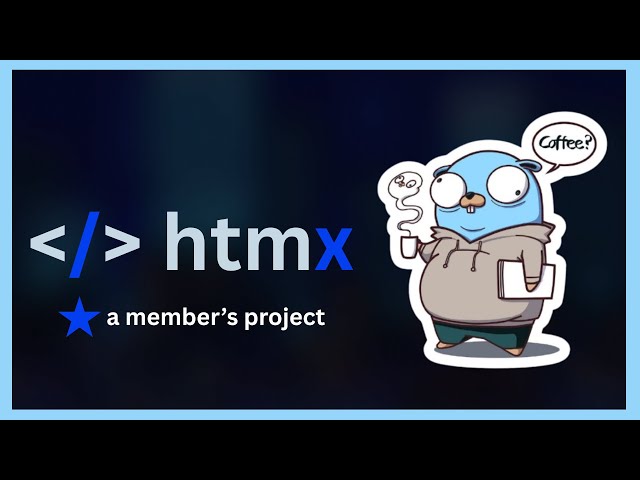 App Project with Go / HTMX — Image Uploads | Live updates