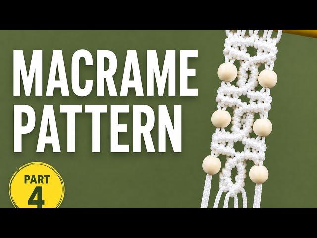 Wavy Celtic Macrame Design | Easy Wooden Bead Pattern Tutorial