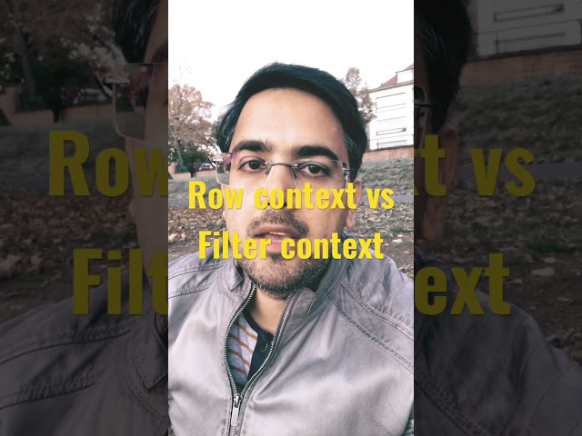 Row context vs Filter context in Power BI