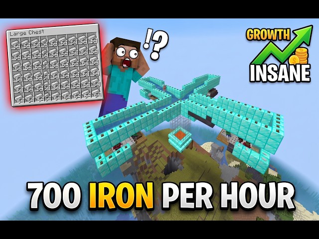 How to Build the Ultimate Iron Farm in Minecraft! (700+ Iron/Hour Tutorial) #ironfarm #minecraft