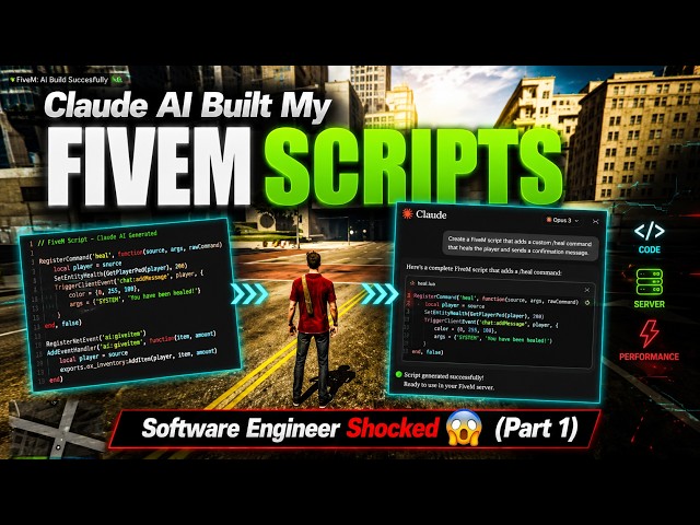 I Let Claude AI Build My FiveM Scripts as a Software Engineer... The Results Shocked Me (Part 1)