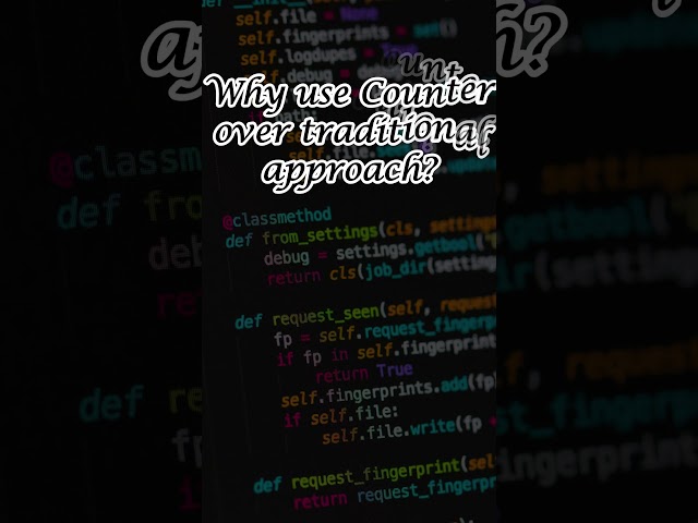 Python's 'Counter' Class: Simplify Your Code and Boost Efficiency #python #pythonprogramming #shorts