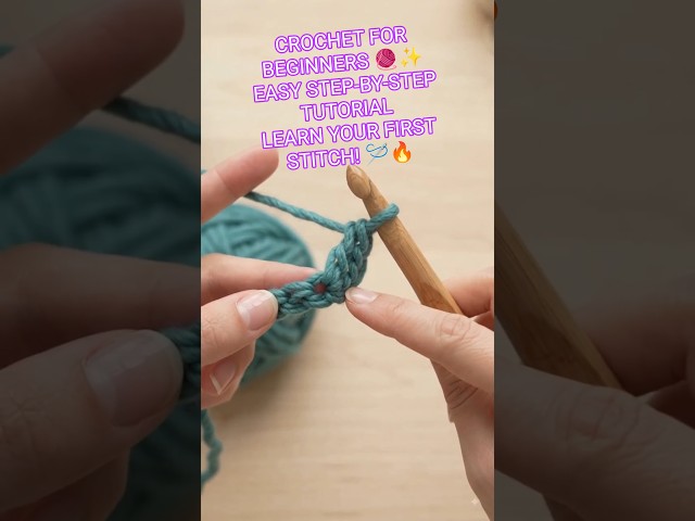 How to Crochet for Beginners 🧶✨ | Easy Step-by-Step Tutorial #Shorts