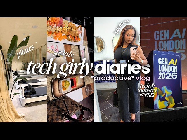 life as an ambitious woman in tech 👩🏾‍💻 *productive vlog* | events, friends, wellness, AI 🤖 & more