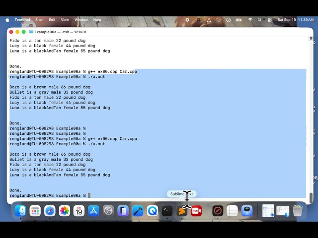 CS 2444 10: Example 0: CarFleet class implementation