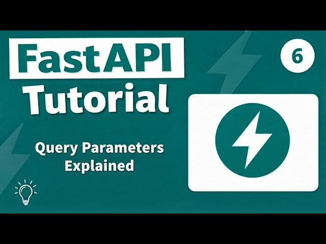 FastAPI Tutorial #06 - Query Parameters Explained | Filtering, Sorting Basics [2026]