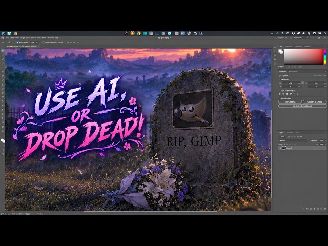 Did AI Just Kill GIMP?! 😓 | Say Hello to PhotoCraft  ✨
