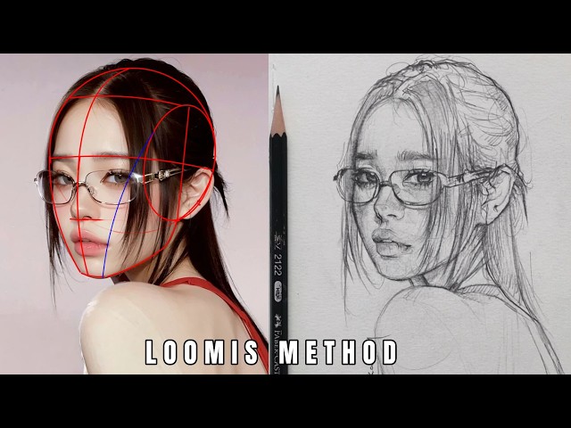 Mastering Facial Drawing with the LOOMIS METHOD in Just 8 Minutes!!