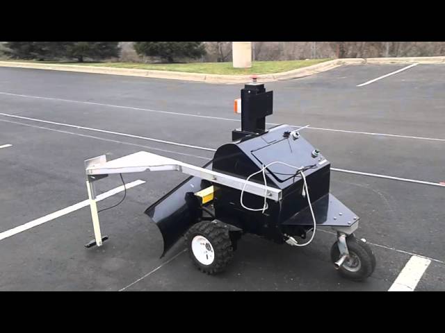 2016 Robotic Snow Plow Competition Testing - Dunwoody College