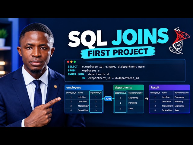 SQL Tutorial for Beginners: Your First SQL Server Join Project Explained