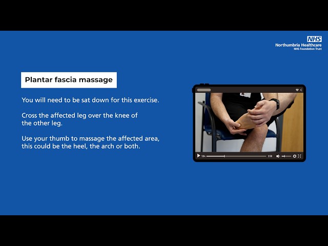 Plantar fascia massage