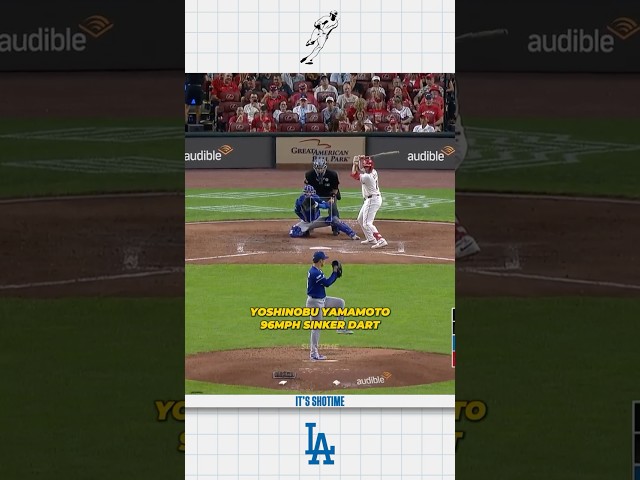 Yoshinobu Yamamoto PAINTS The Corner Perfectly #dodgers #MLB #baseball #sports