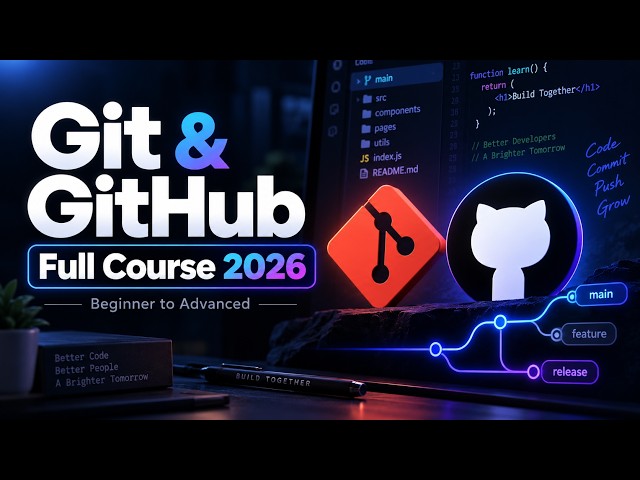 Git & GitHub Full Course 2026 | Beginner to Advanced + GitHub Copilot