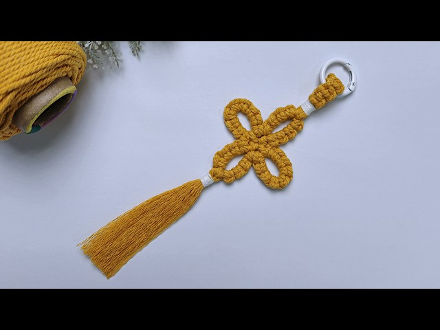 DIY Macrame Bag Charm | Macrame Tutorial