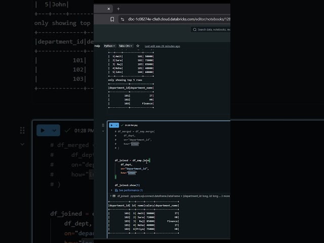 PySpark Series Day 6: Joins Explained (Pandas vs PySpark) #pyspark #python #coding