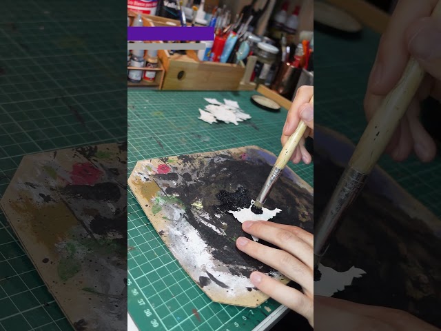 Miniature Animal Skin Rug - Easy DnD Scenery and Terrain for Tabletop Games #tabletopterrain #diy