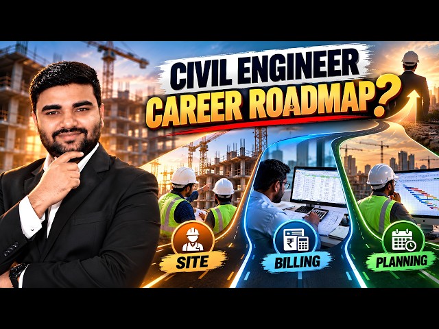 Civil Engineering Career Roadmap 2026 | How to Become a Site, Billing, and Planning Engineer