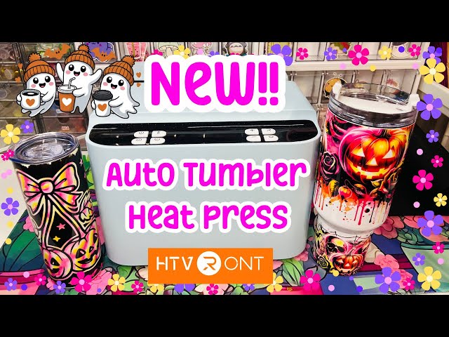 NEW!! HTVRONT  A200 AUTO TUMBLER HEAT PRESS | UNBOXING & FULL REVIEW | 2025 🎃