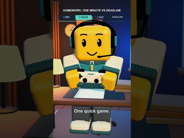 Teo Can't Do Homework! 1 Min Vs 1 day In Roblox #roblox #robloxshorts #shorts #stealabrainrot