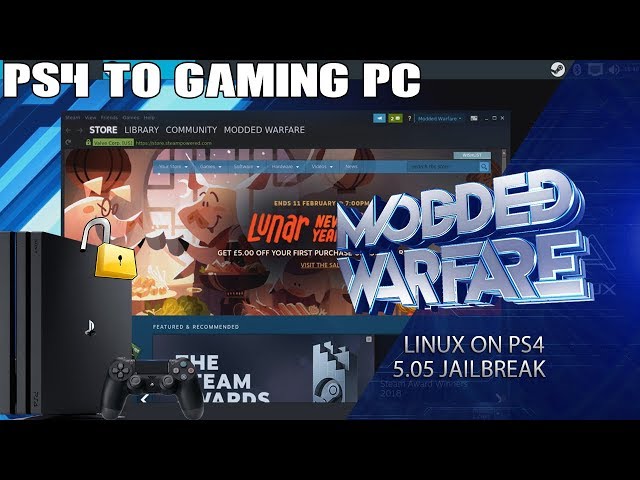 Turning Your PS4 into a Gaming PC (5.05 Jailbreak)